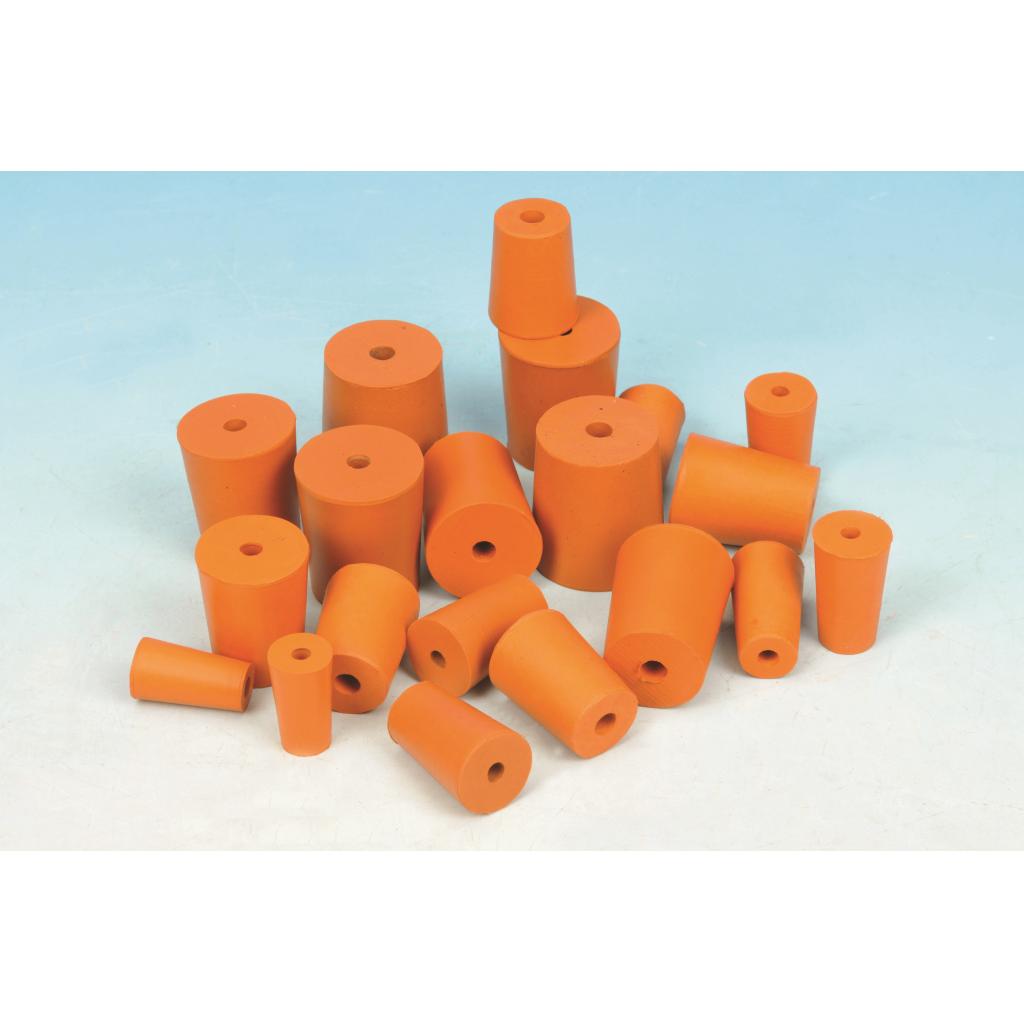 RUBBER STOPPER 1 HOLE 10mm (Bottom 10mm) (Top 13mm) Length 20mm PK10
