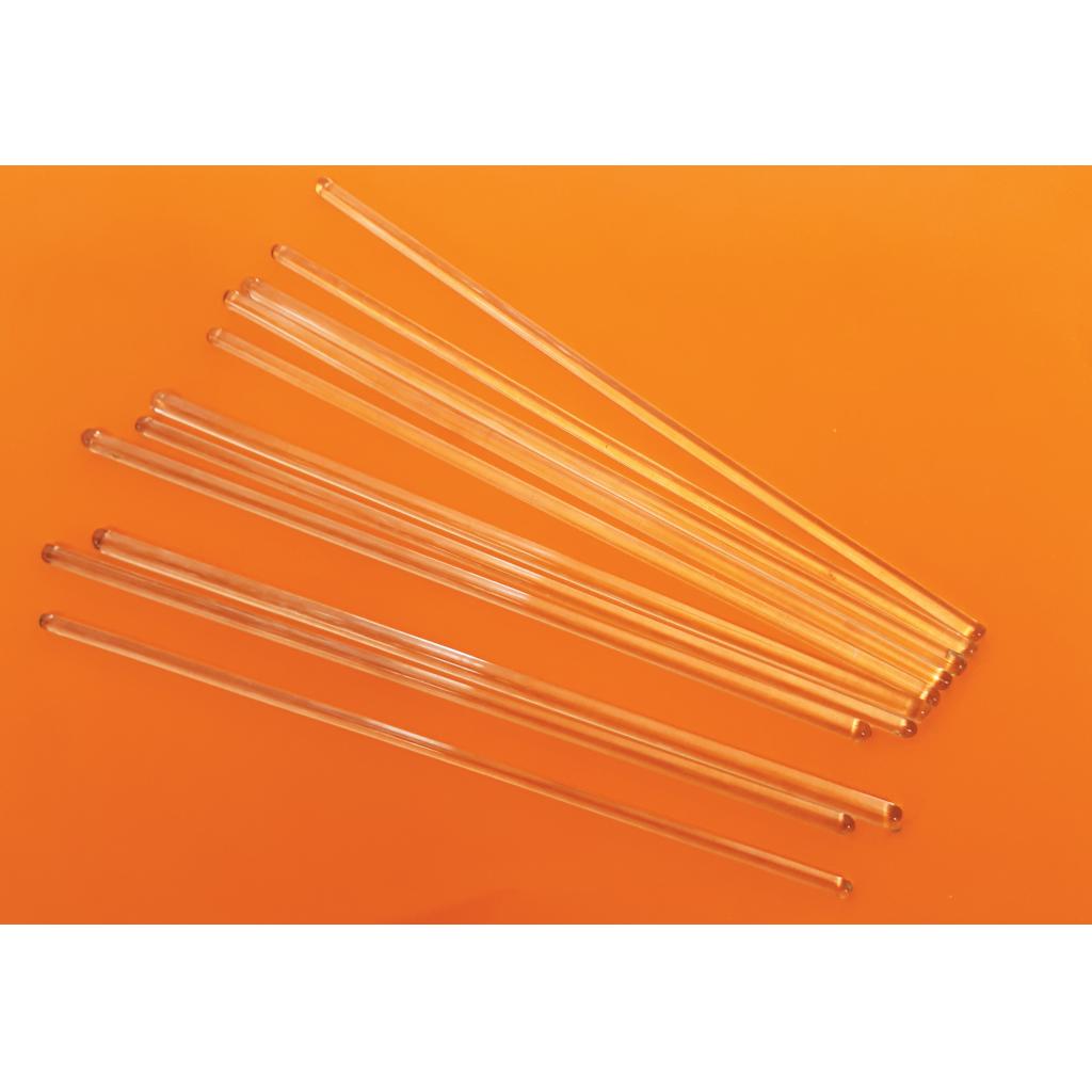 Glass stirring rod 5mm x 200mm pk12