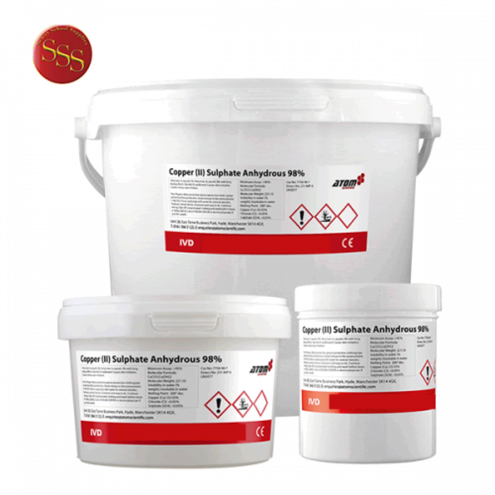 Copper (II) Sulphate Anhydrous 98 500g