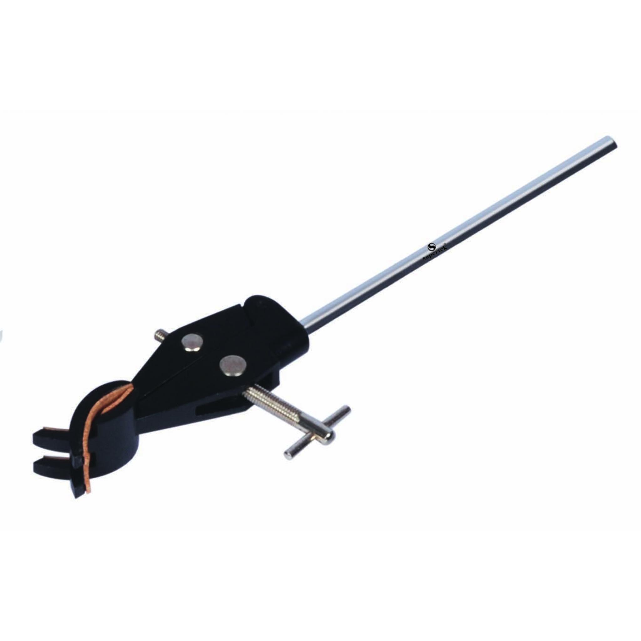 Eisco Labs 4-Prong Retort Clamp With Boss Head - Cork Lined Jaws For Lab Rods & Glassware