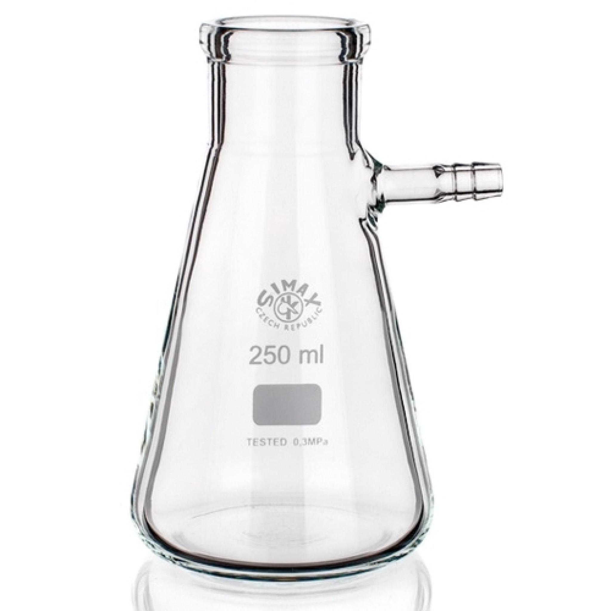 Simax Filter flask with glass side hose connection 2000ml Heavy Wall