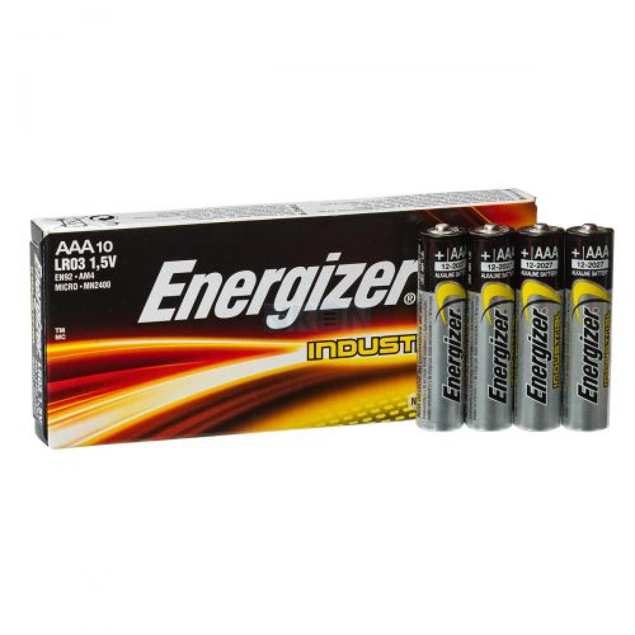 AAA ENERGIZER INDUSTRIAL BATTERY PK10