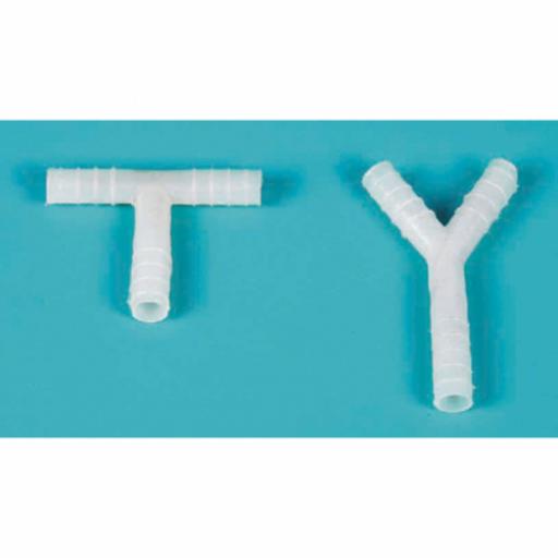 TUBE CONNECTOR PLASTIC (T TYPE) 6MM