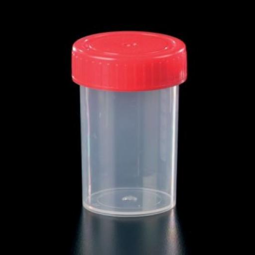 60ml Clear container, plastic cap, no label