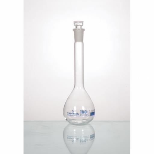 VOLUMETRIC FLASK WITH GLASS STOPPER 25ML