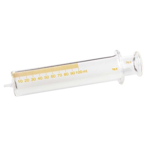 Glass Gas Syringe, 100ml / 1ml Graduations