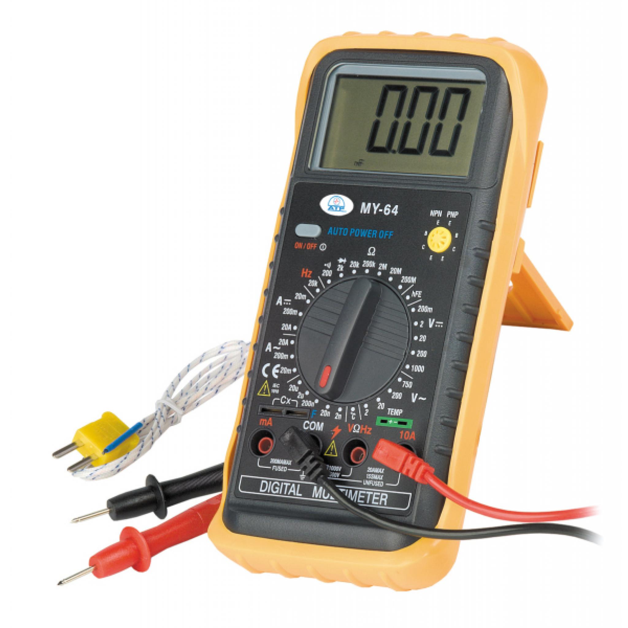 Manual Ranging Digital Temp Multimeter