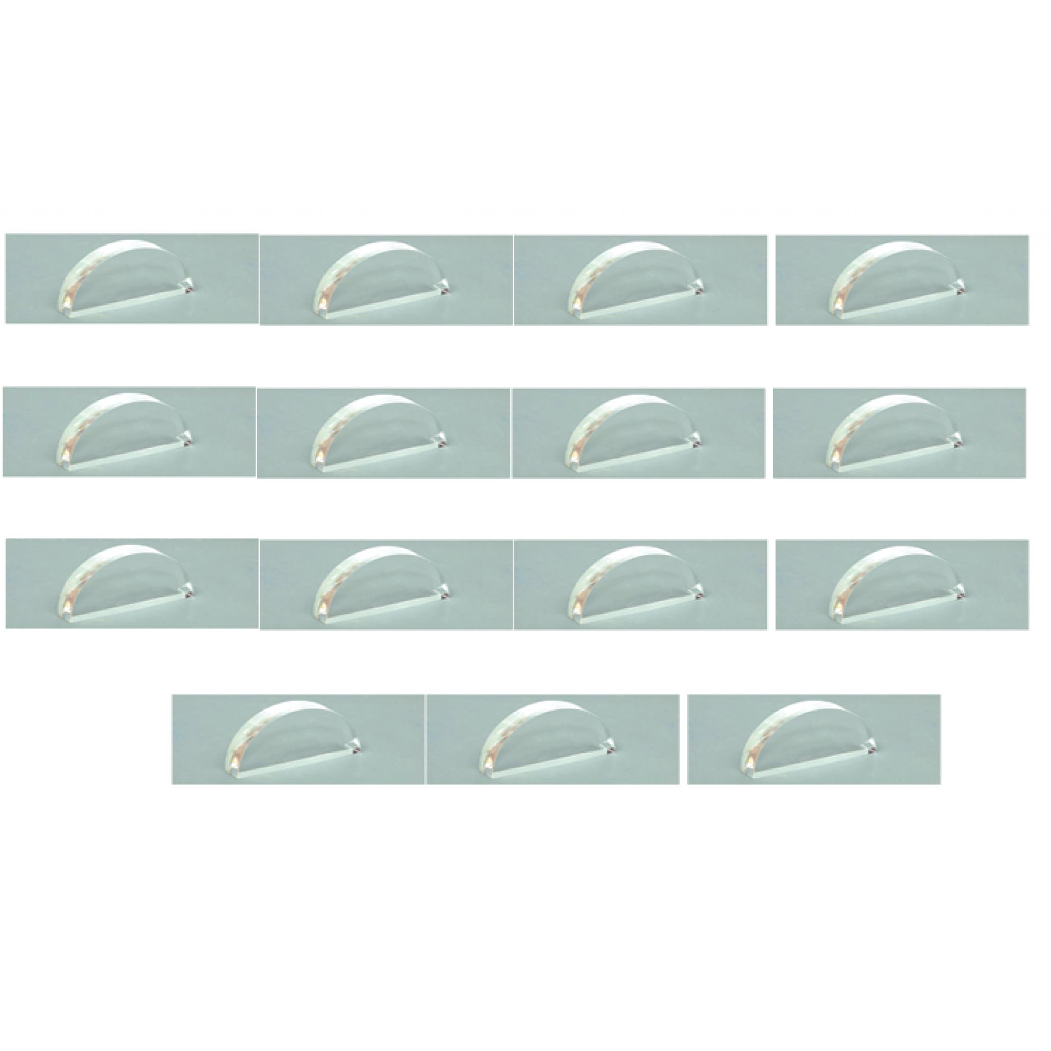 GLASS BLOCK, SEMICIRCULAR