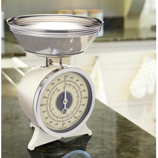 Classic Collection Mechanical Kitchen Scale Cream