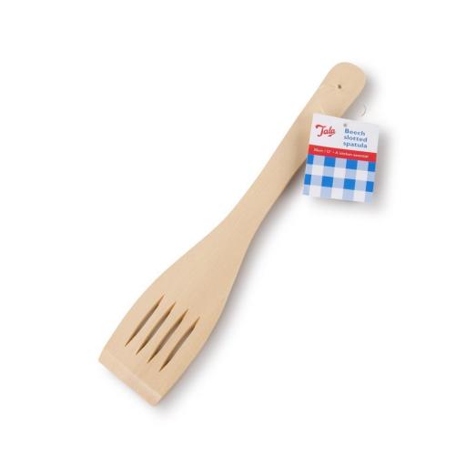 wooden slotted spatula