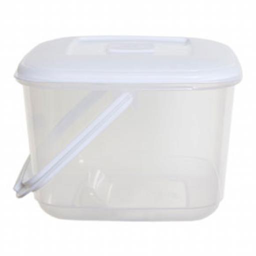 Canister with lid and handle 6L 25X17X23cm